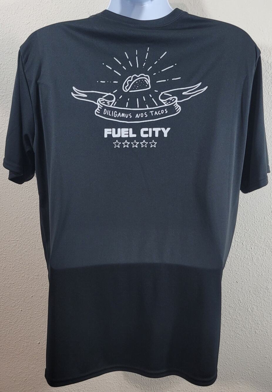 Black Fuel City Diligamus Nos Tacos Graphic Shirt Large New Without Tags Soft